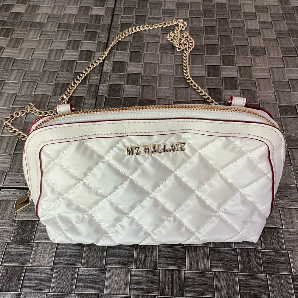 MZ Wallace Emily Crossbody Pearl Metallic